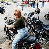 Betsy on her bike